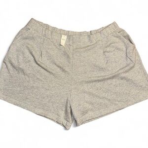Aerie Women’s Fleece Pull-On Shorts NWT – Grey Heather XXL